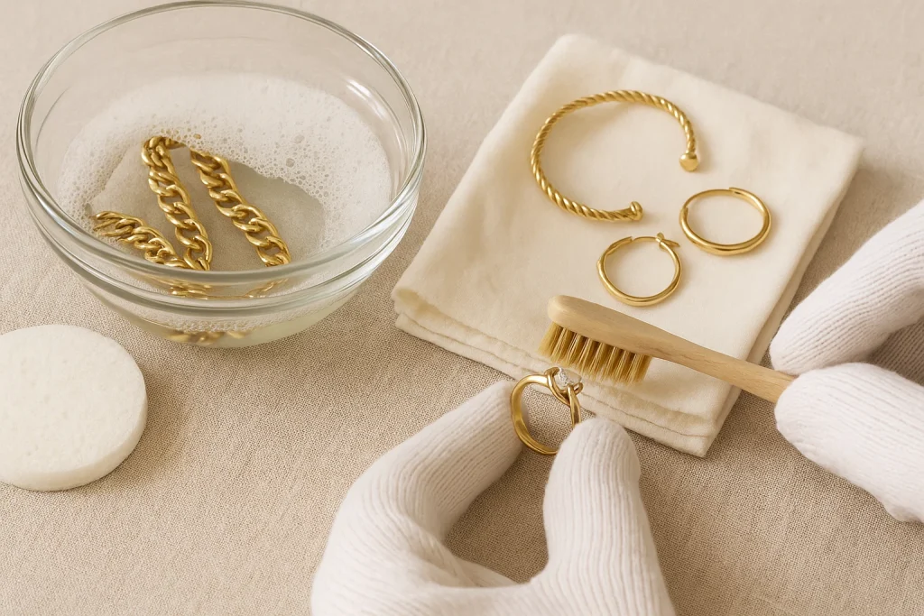 Easy Ways to Clean Gold Jewellery at Home Without Damaging It