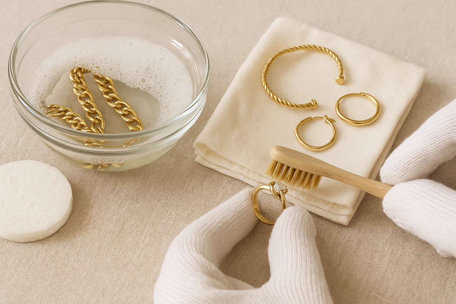 Easy Ways to Clean Gold Jewellery at Home Without Damaging It