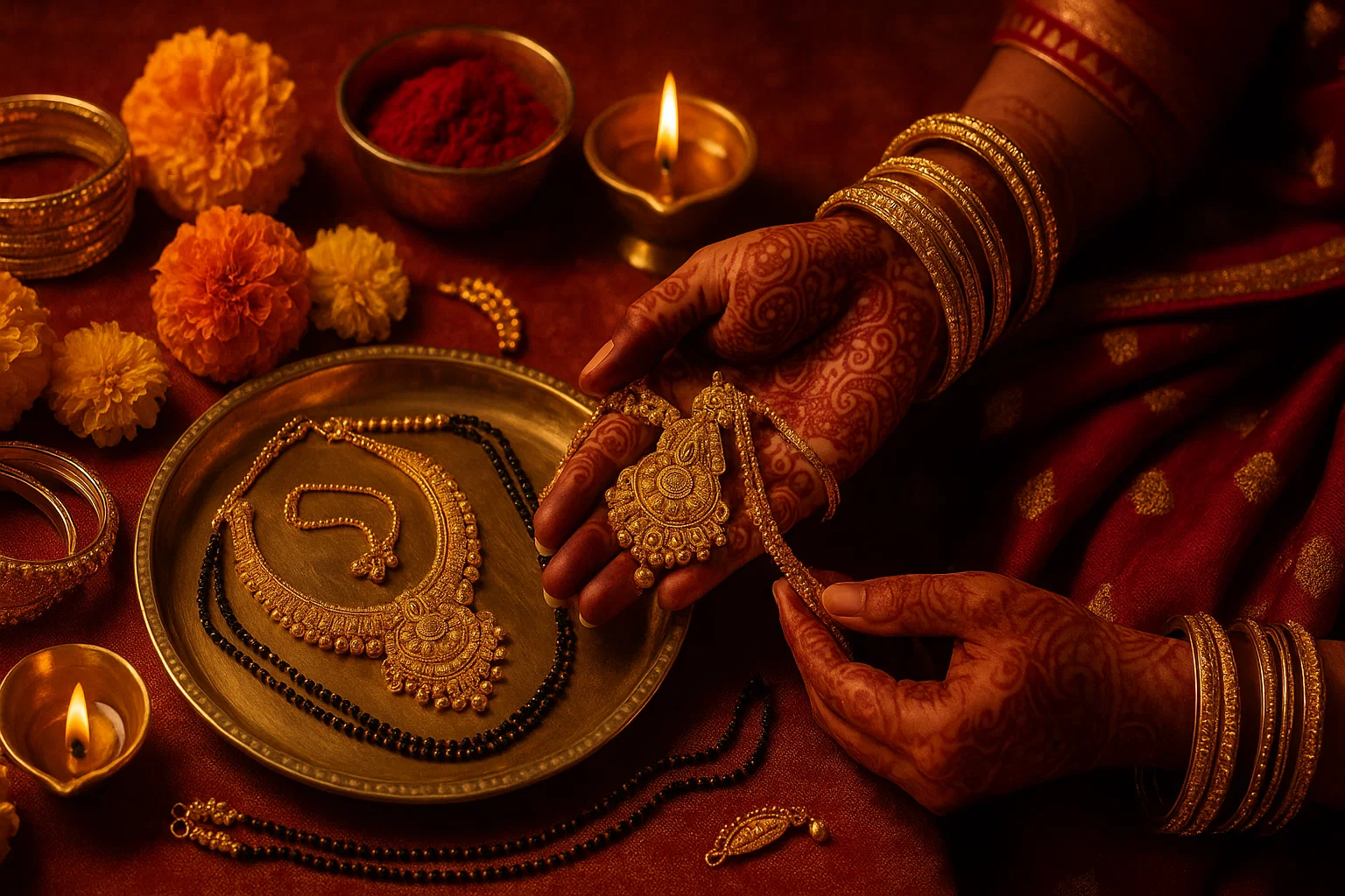gold in Hindu weddings and festivals